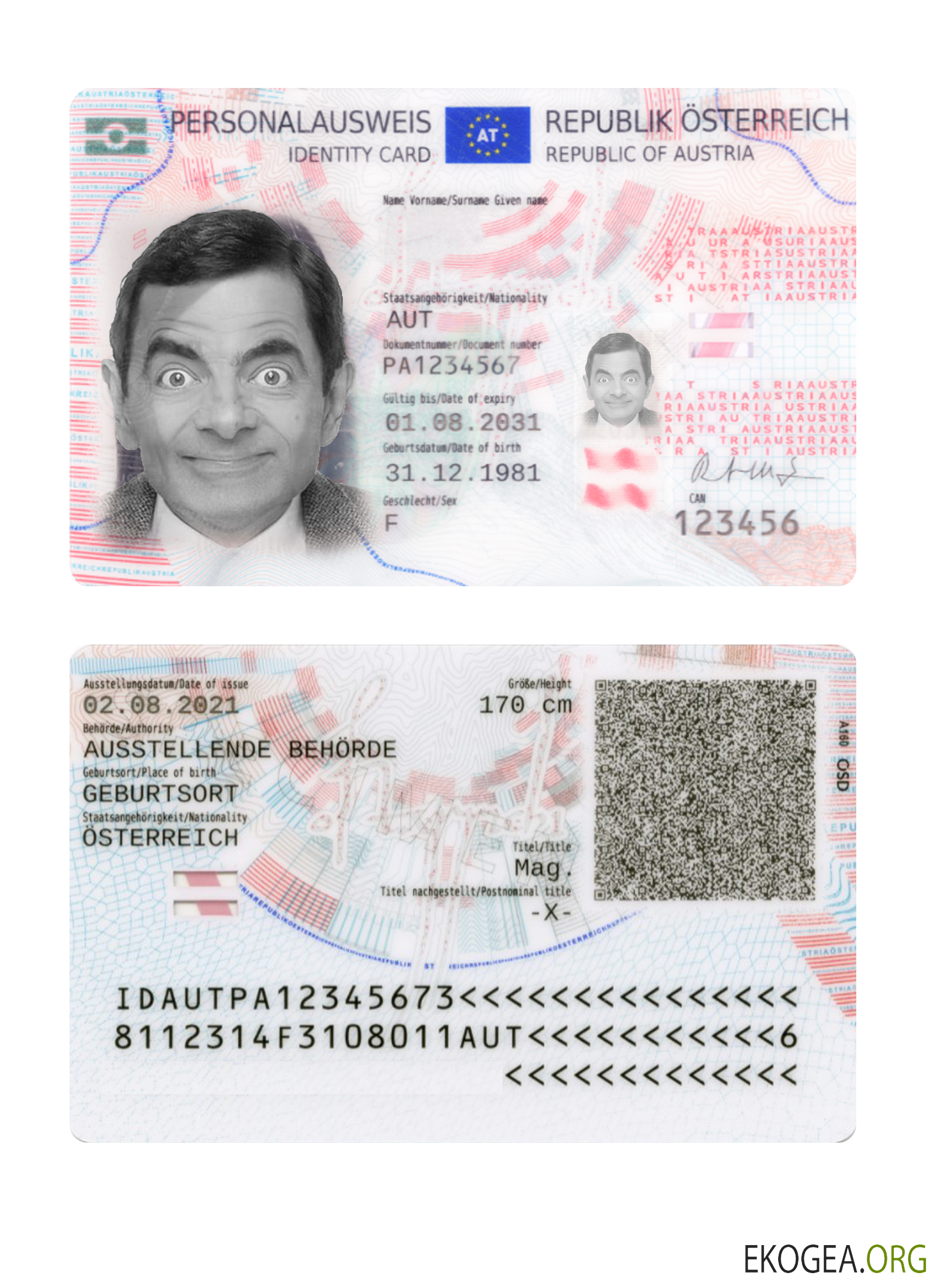 Autriche ID 2021 présent